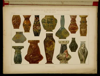 album LE JOURNAL DE LA DECORATION,  Vases, Style moderne. 1975.46.425.28 Photo