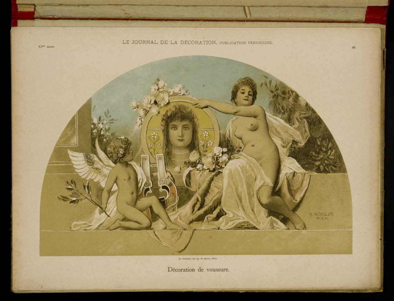 album LE JOURNAL DE LA DECORATION, Décoration de voussure. 1975.46.425.34 Photo