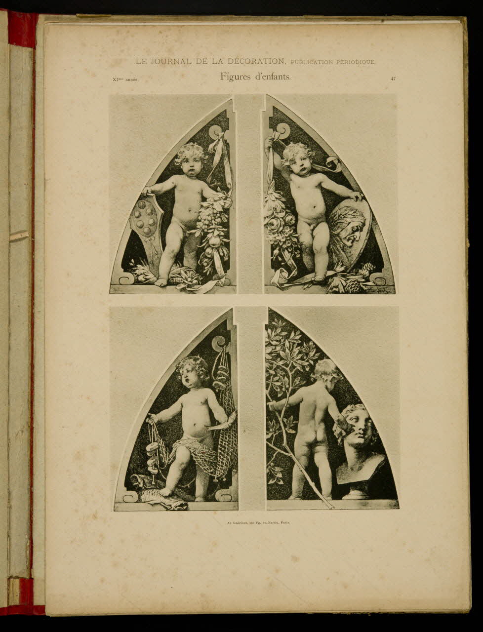 album LE JOURNAL DE LA DECORATION,  Figures d'enfants. 1975.46.425.37 Photo