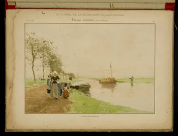 album LE JOURNAL DE LA DECORATION,  Paysage hollandais 1975.46.425.43 Photo
