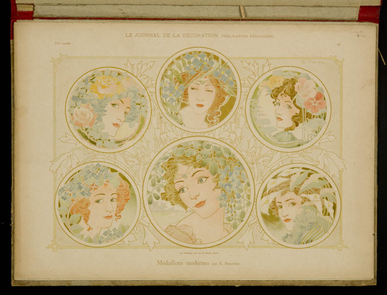 album LE JOURNAL DE LA DECORATION,  Médaillons modernes 1975.46.425.44 Photo