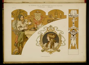 Guérinet album LE JOURNAL DE LA DECORATION.  L'Orfèvrerie - Allégorie. Ile-de-France, France 1901 1975.46.426.23 Photo