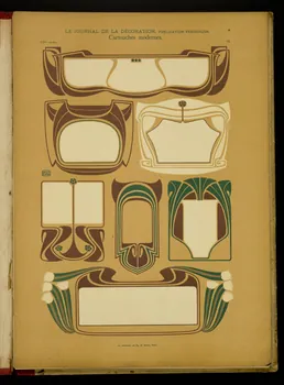 Guérinet album LE JOURNAL DE LA DECORATION.  Cartouches modernes. Ile-de-France, France 1901 1975.46.426.29 Photo