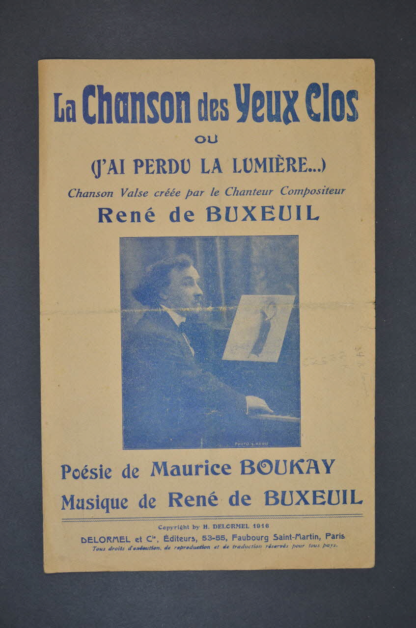 Maurice Boukay ; René De Buxeuil ; Delormel Et Cie chanson petit format Île-de-France, France 1916 1966.175.15 Photo Mucem
