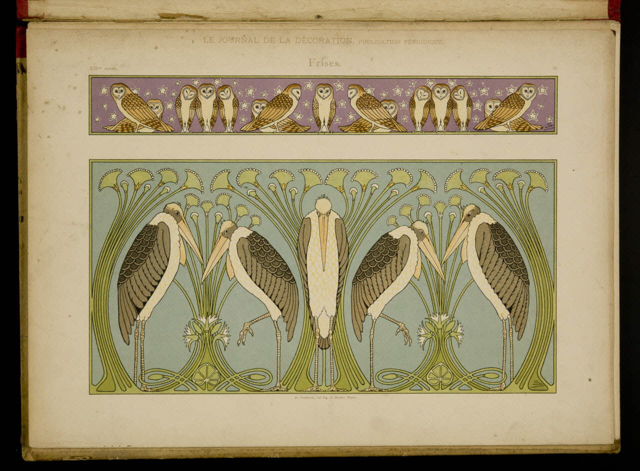 Guérinet album LE JOURNAL DE LA DECORATION.  Frises. Ile-de-France, France 1901 1975.46.426.33 Photo