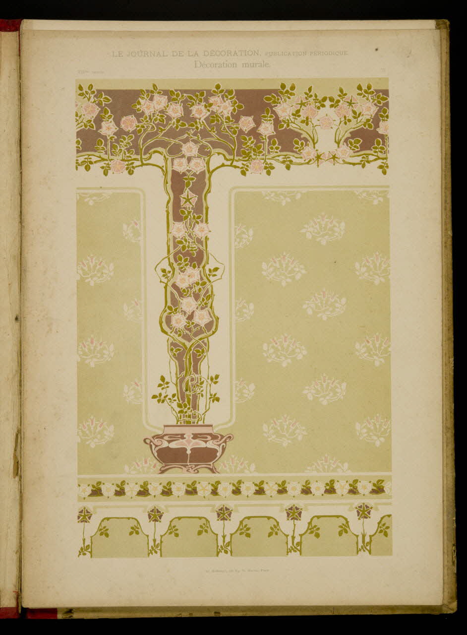 Guérinet album LE JOURNAL DE LA DECORATION.  Décoration murale. Ile-de-France, France 1901 1975.46.426.34 Photo