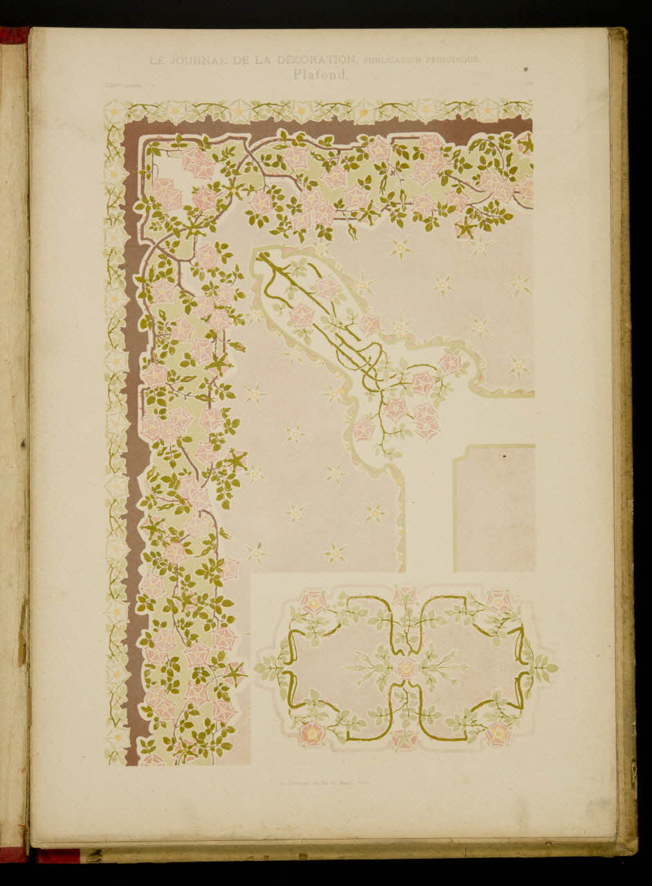 Guérinet album LE JOURNAL DE LA DECORATION.  Plafond. Ile-de-France, France 1901 1975.46.426.35 Photo