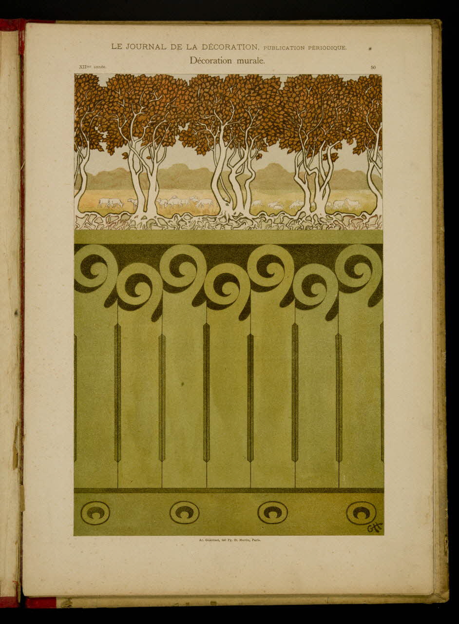 Guérinet album LE JOURNAL DE LA DECORATION.  Décoration murale. Ile-de-France, France 1901 1975.46.426.44 Photo