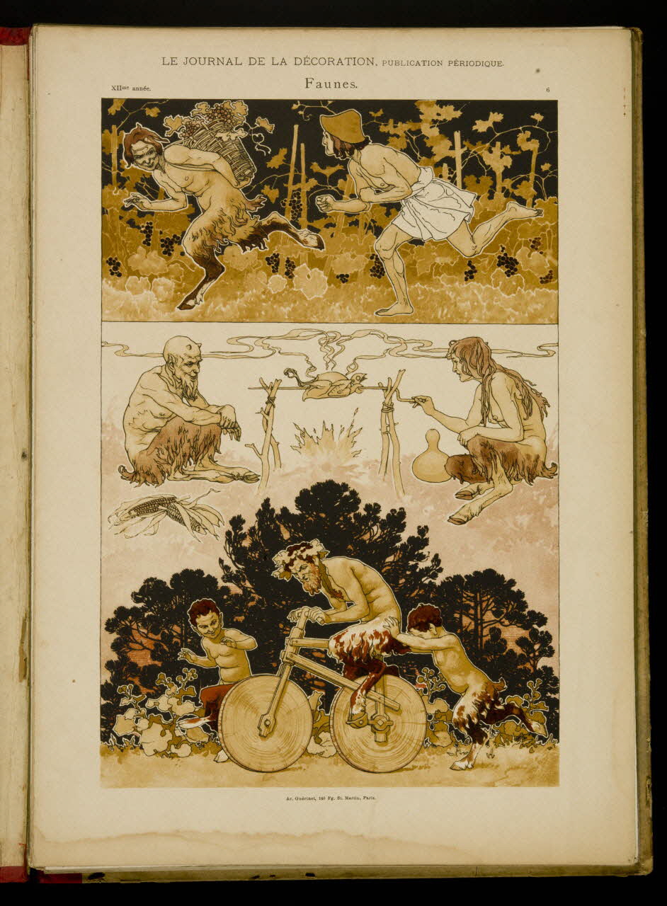 Guérinet album LE JOURNAL DE LA DECORATION.  Faunes. Ile-de-France, France 1901 1975.46.426.7 Photo