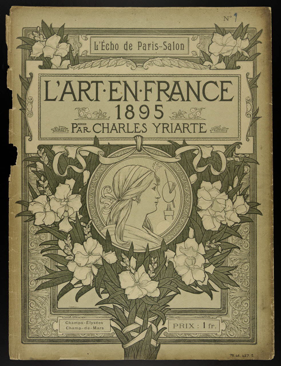 estampe L'Echo de Paris - Salon  L'ART EN FRANCE  1895  PAR CHARLES YRIARTE 1975.46.427.1 Photo