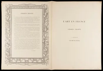 estampe L'ART EN FRANCE  PAR  CHARLES YRIARTE 1975.46.427.2/9 Photo
