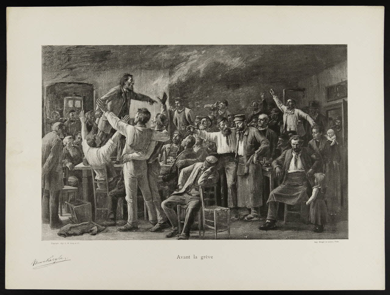 estampe Avant la grève 1975.46.428.12 Photo