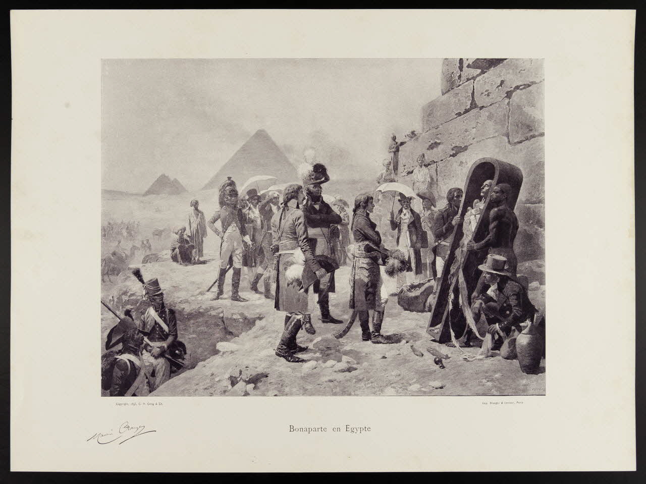 Maurice Orange ; Draeger & Lesieur estampe Bonaparte en Egypte lle-de-France, France 1895 1975.46.431.10 Photo