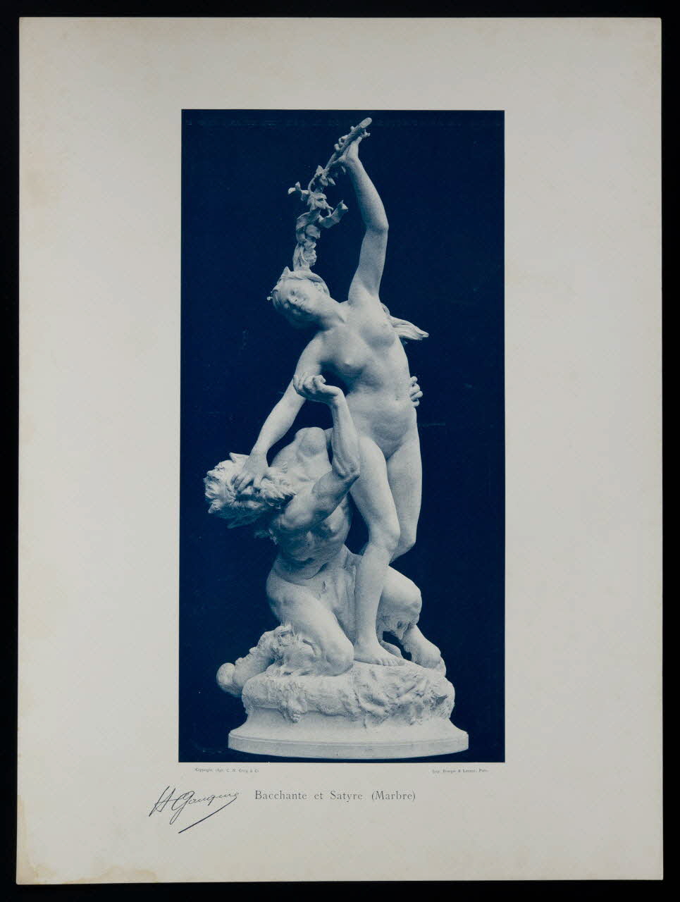 estampe Bacchante et Satyre 1975.46.433.9 Photo