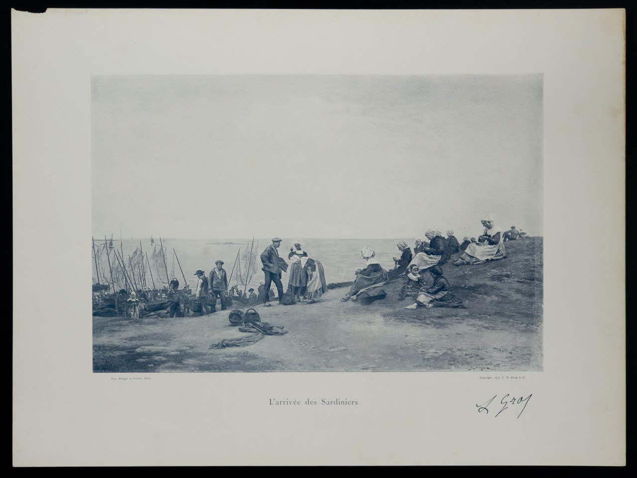 estampe L'arrivée des Sardiniers 1975.46.435.11 Photo