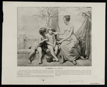 estampe LA BECQUEE, par M. D. MAILLART. 1975.46.438.15.1/2 Photo