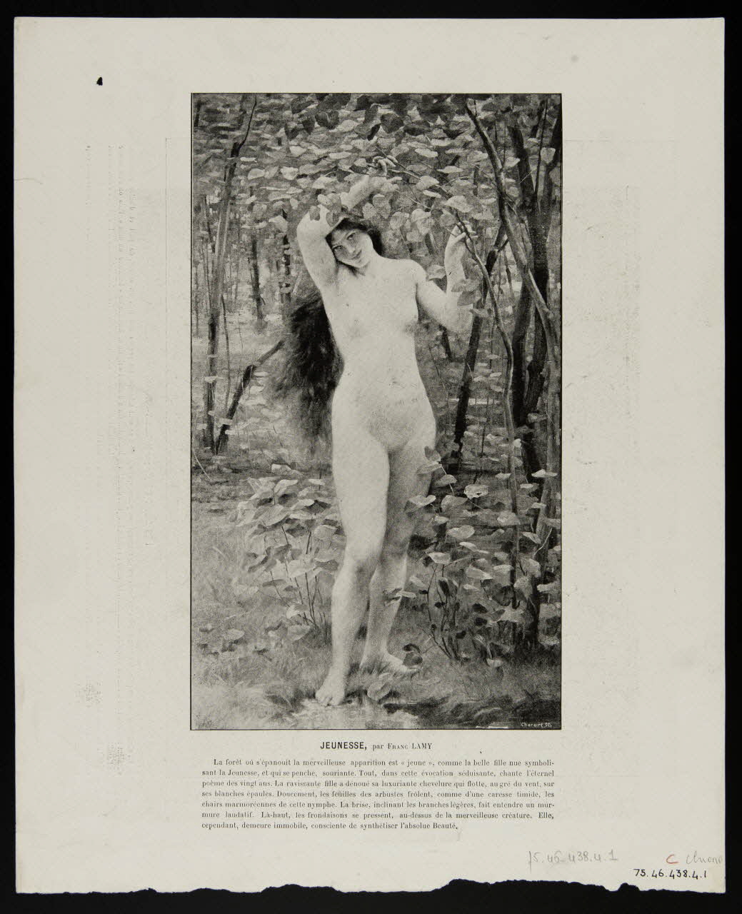 estampe JEUNESSE, par FRANC LAMY 1975.46.438.4.1/2 Photo