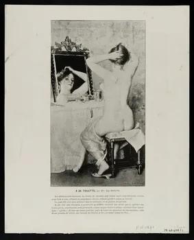 estampe A SA TOILETTE, par Mlle LEE ROBBINS 1975.46.438.7.1/2 Photo