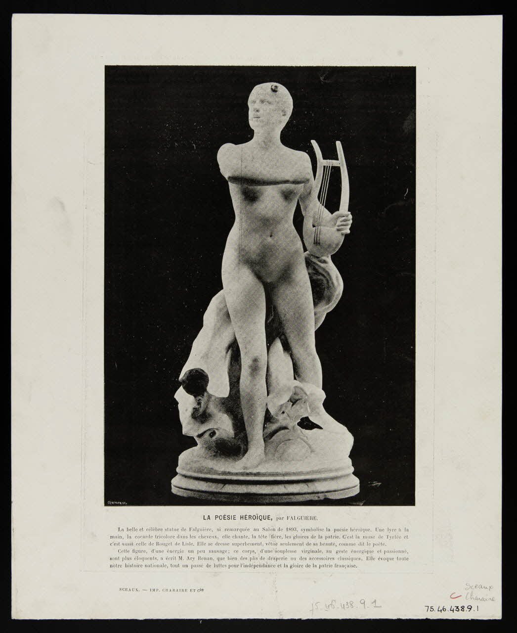 estampe LA POESIE HEROIQUE 1975.46.438.9.1 Photo