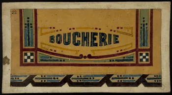 dessin BOUCHERIE 1975.46.444 Photo