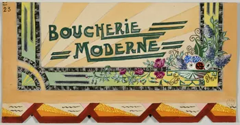 dessin BOUCHERIE  MODERNE 1975.46.446.1 Photo
