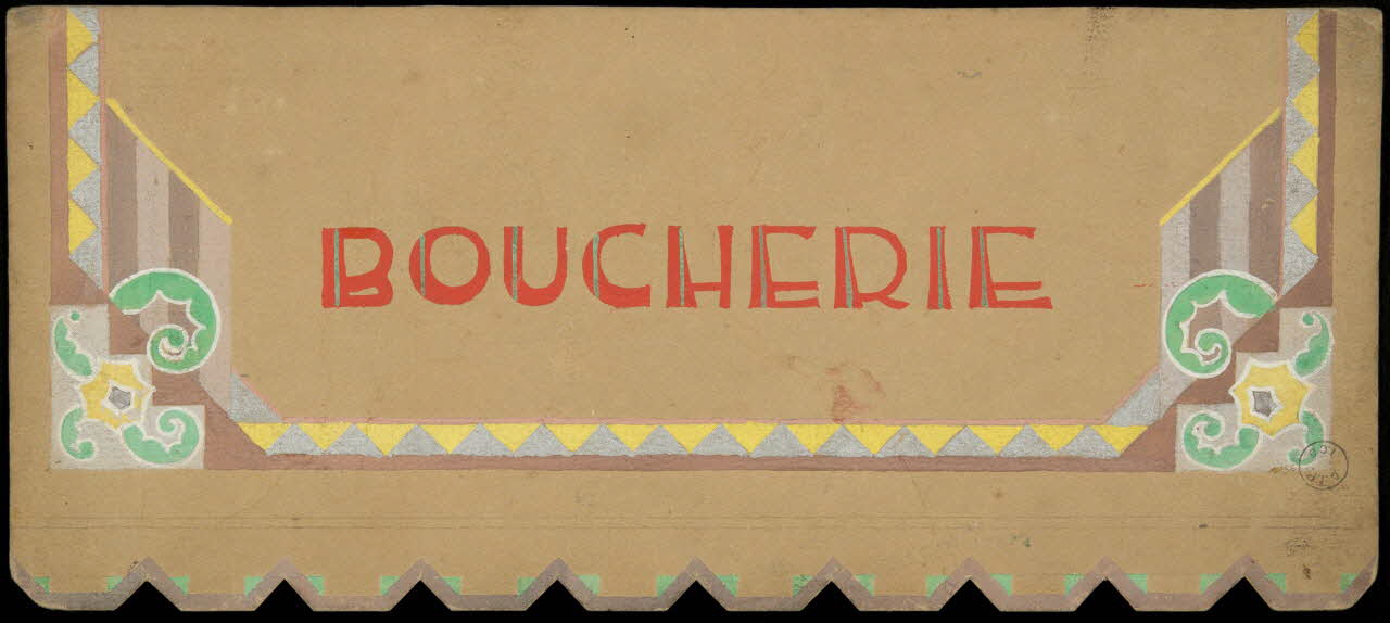 dessin BOUCHERIE 1975.46.452 Photo