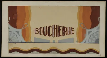 dessin BOUCHERIE 1975.46.454.4 Photo