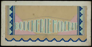 dessin BOUCHERIE MODERNE 1975.46.455 Photo