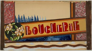dessin BOUCHERIE 1975.46.456  Photo