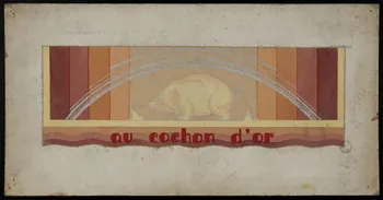dessin au cochon d'or 1975.46.461 Photo