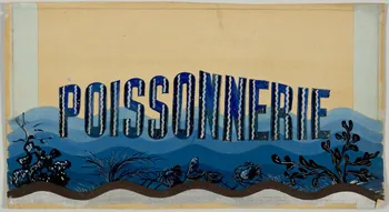 dessin POISSONNERIE 1975.46.464.2 Photo