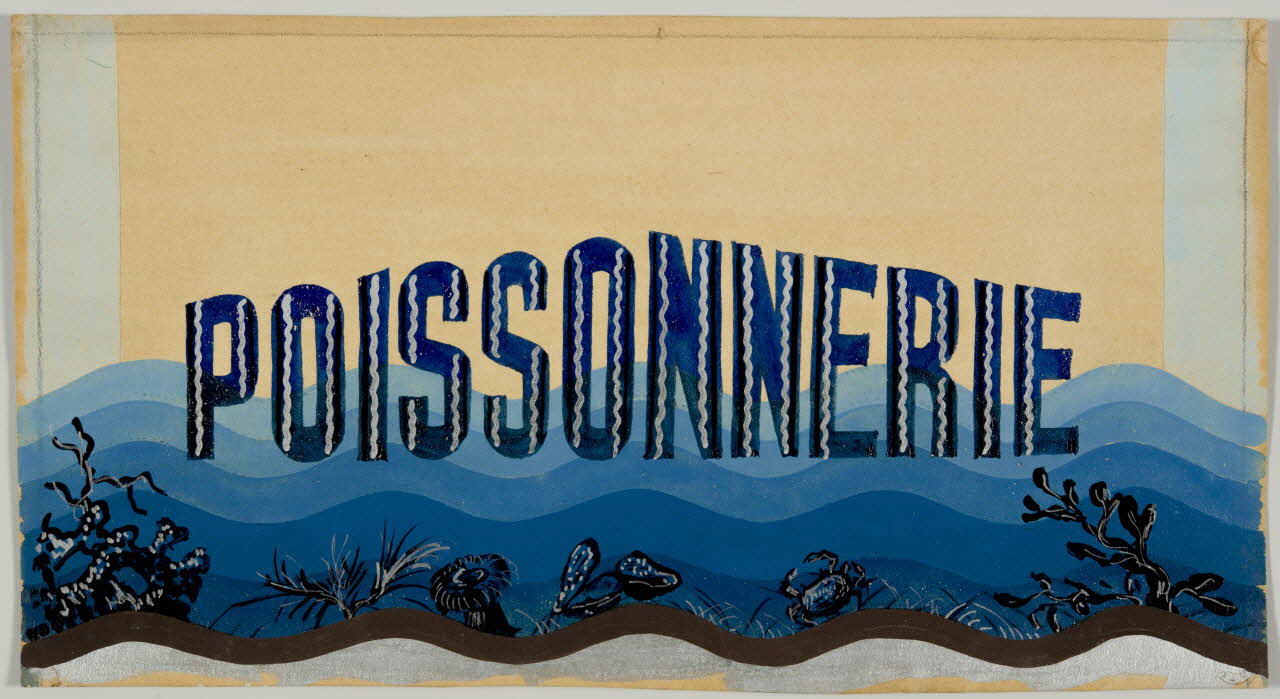 dessin POISSONNERIE 1975.46.464.4 Photo