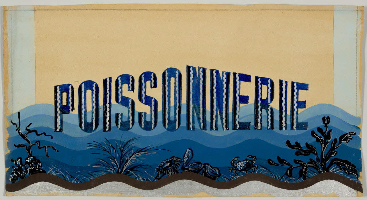 dessin POISSONNERIE 1975.46.464.5 Photo