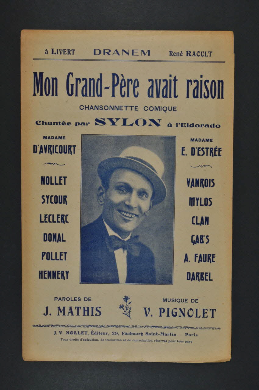 chanson petit format 1965.170.11 Photo Mucem