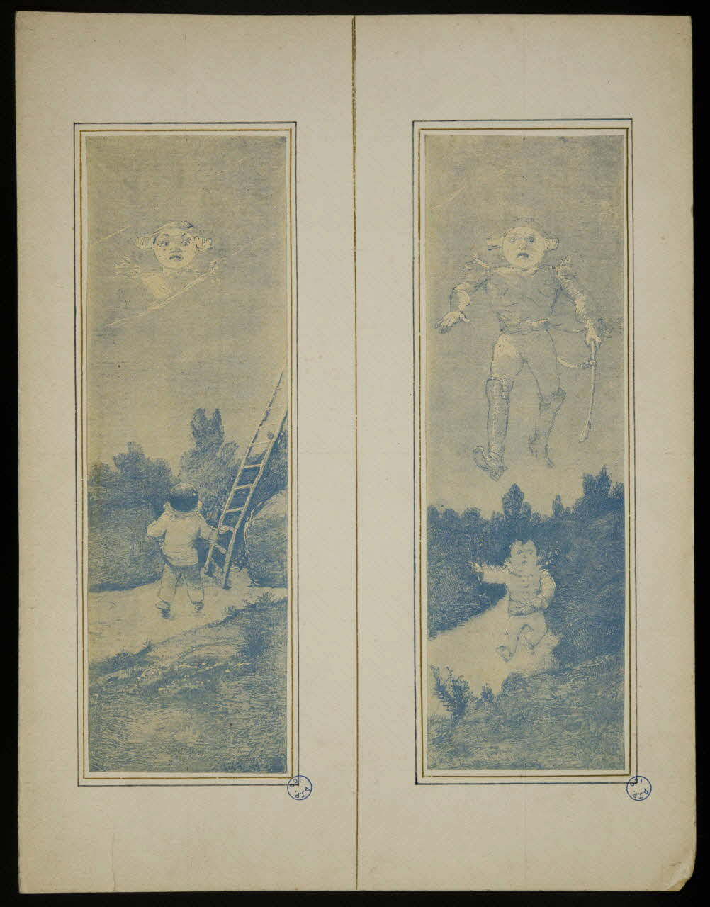 estampe Garçon effrayé 1975.46.472 Photo