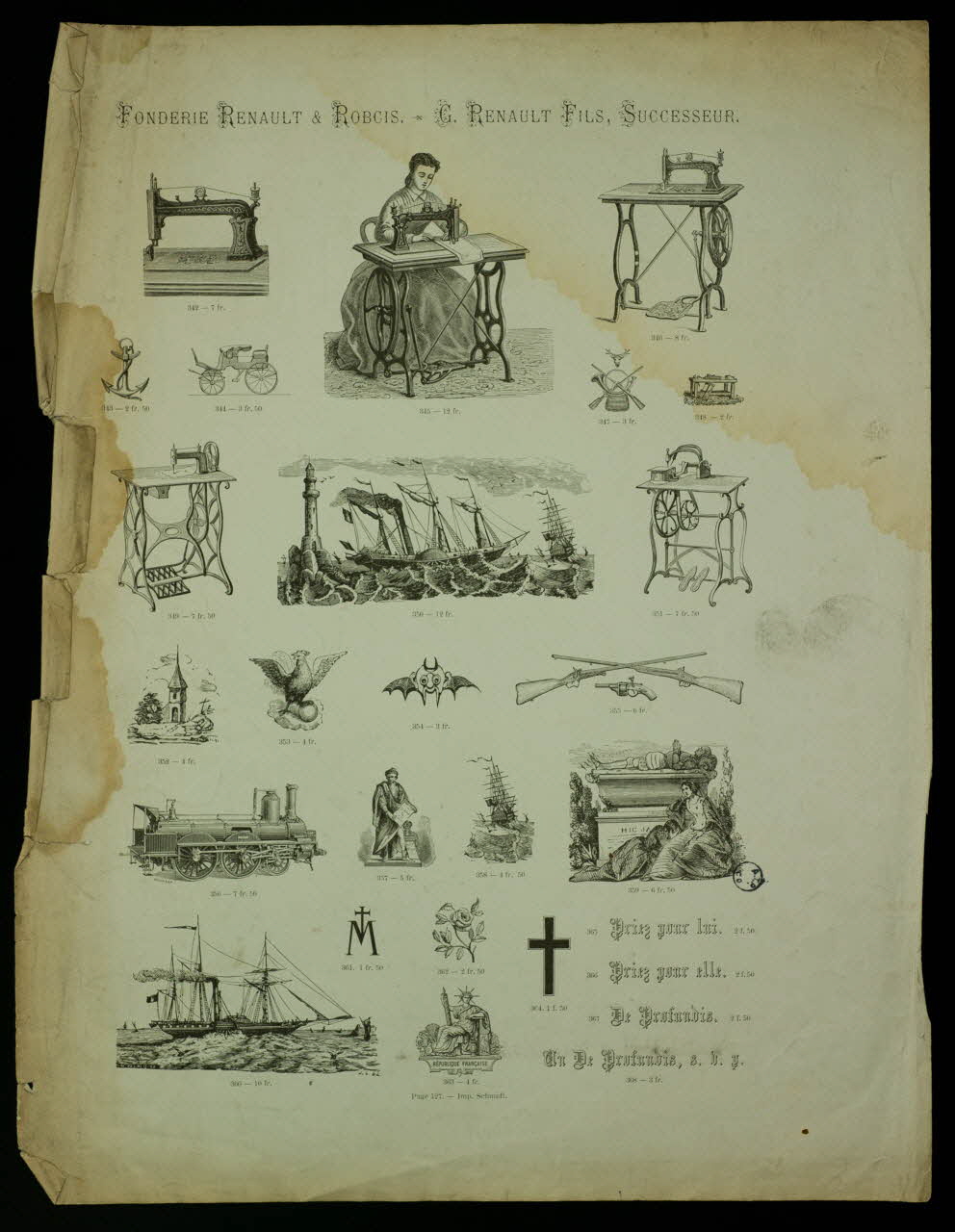 estampe Fonderie RENAULT & ROBCIS 1975.46.478 Photo