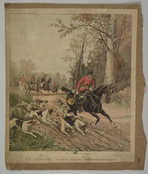 estampe EN CHASSE. La voie chaude. 1975.46.76 Photo