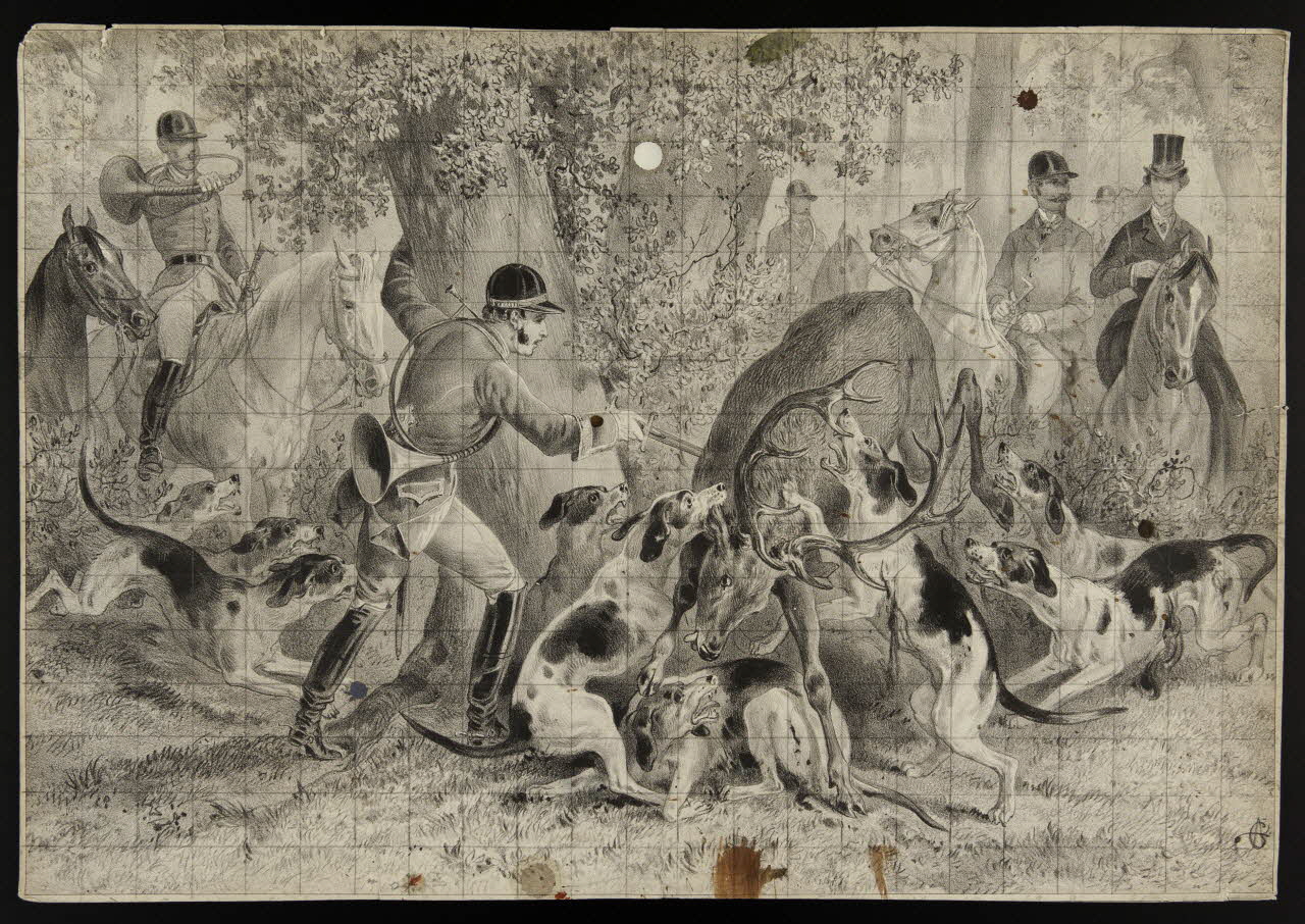 estampe Chasse à courre 1975.46.78 Photo