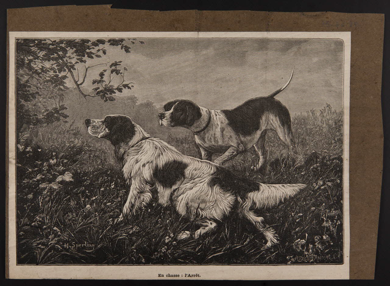 estampe En chasse : l'Arrêt. 1975.46.89 Photo