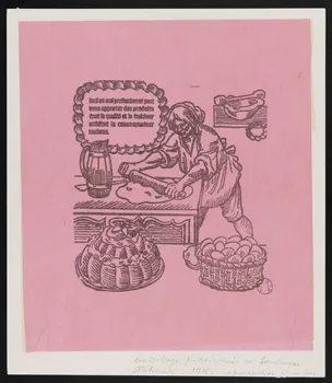 estampe Emballage publicitaire de boulanger 1975 1975.66.8  Photo