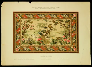 anonyme estampe Décor japonais Paris 1880-1920 1975.7.14 Photo