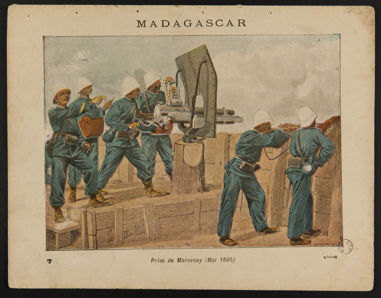 Papeterie Des Chatelles estampe MADAGASCAR Lorraine, France 1895 1975.73.5.1 Photo