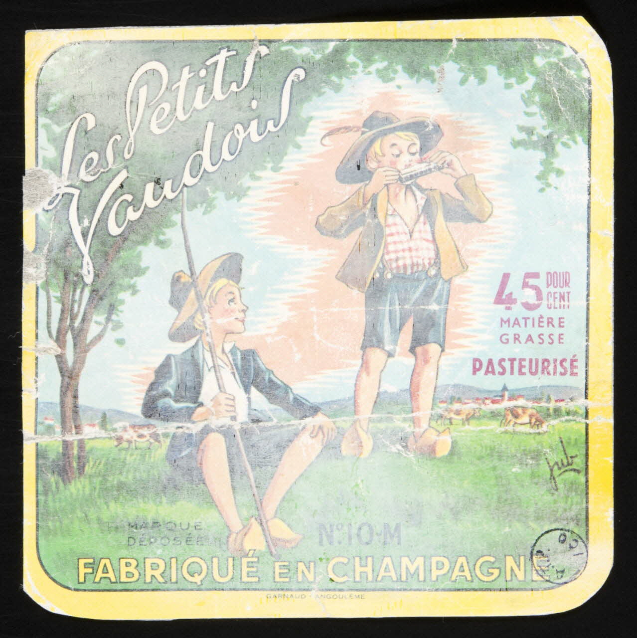 estampe Les Petits  Vaudois  FABRIQUE EN CHAMPAGNE 1975.8.24 Photo