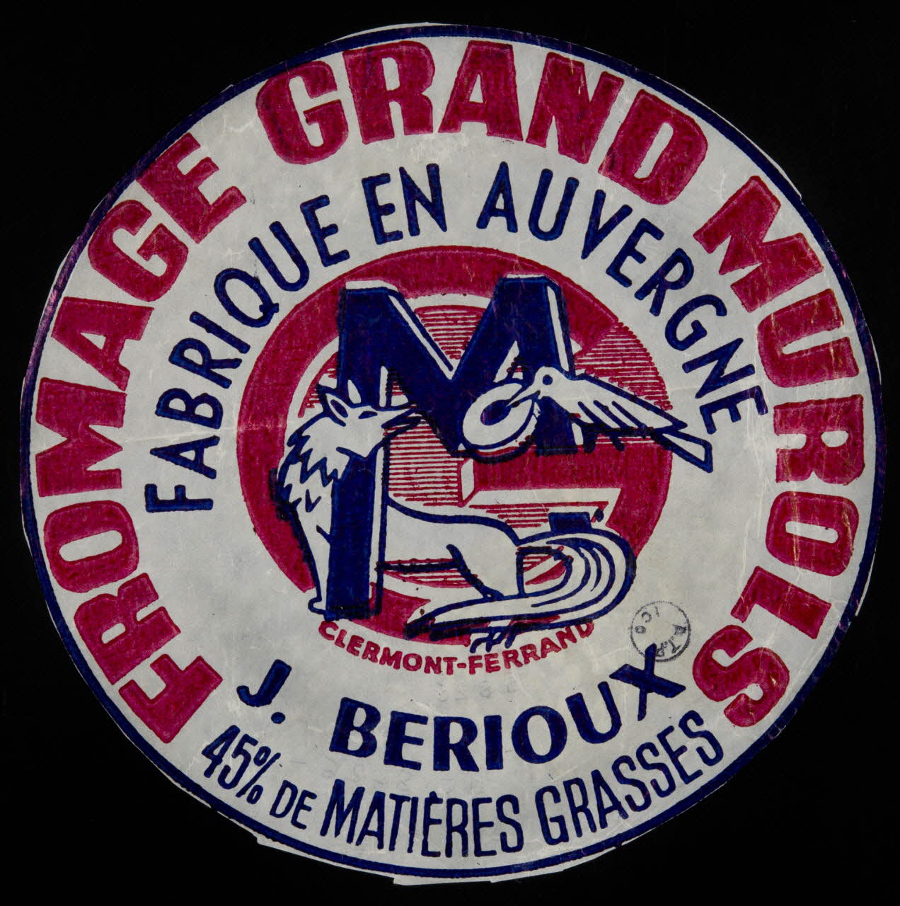 estampe FROMAGE GRAND MUROLS 1975.8.26 Photo