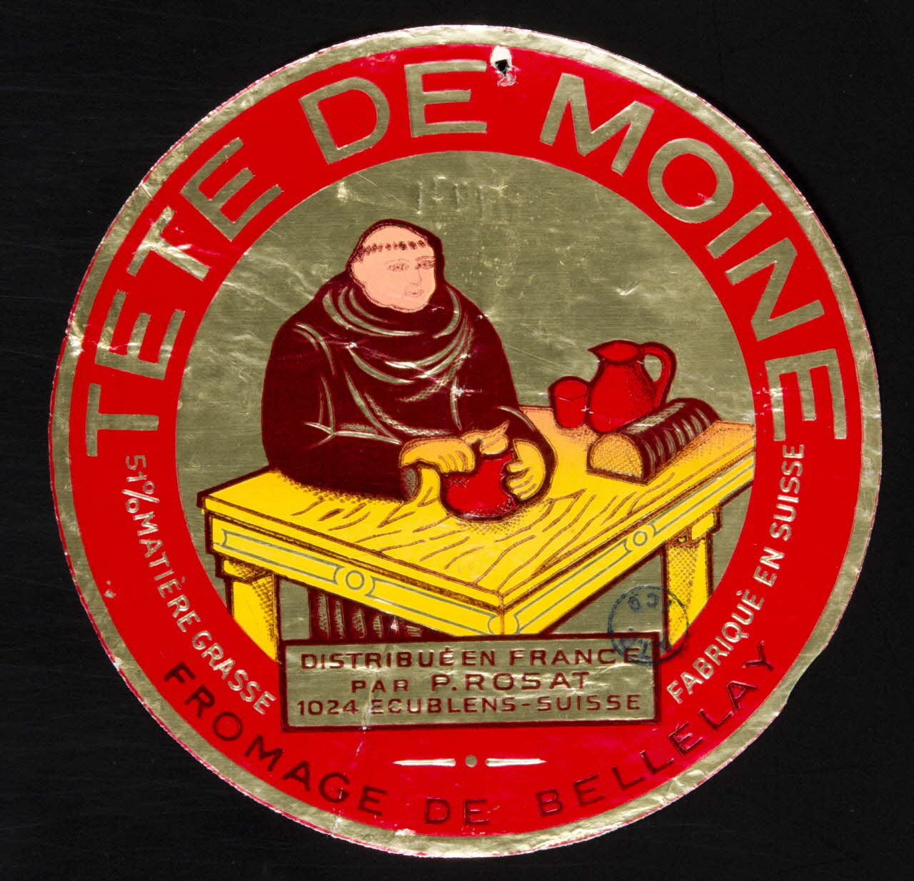 estampe TETE DE MOINE 1975.8.27 Photo