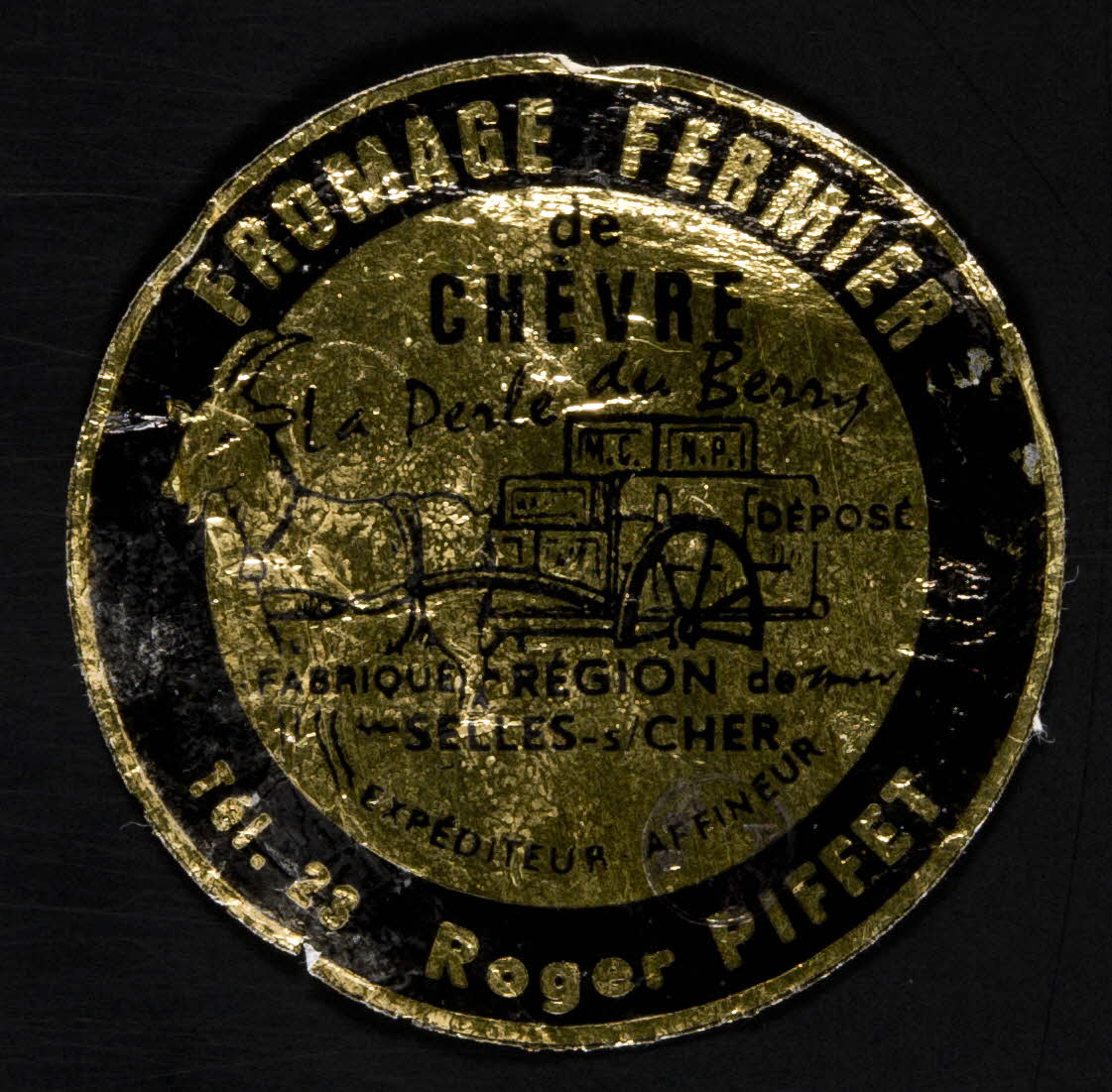 estampe FROMAGE FERMIER  de  CHEVRE 1975.8.31 Photo