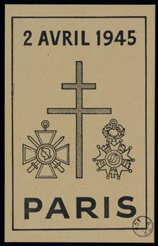 estampe 2 AVRIL 1945  PARIS 1975.82.10  Photo