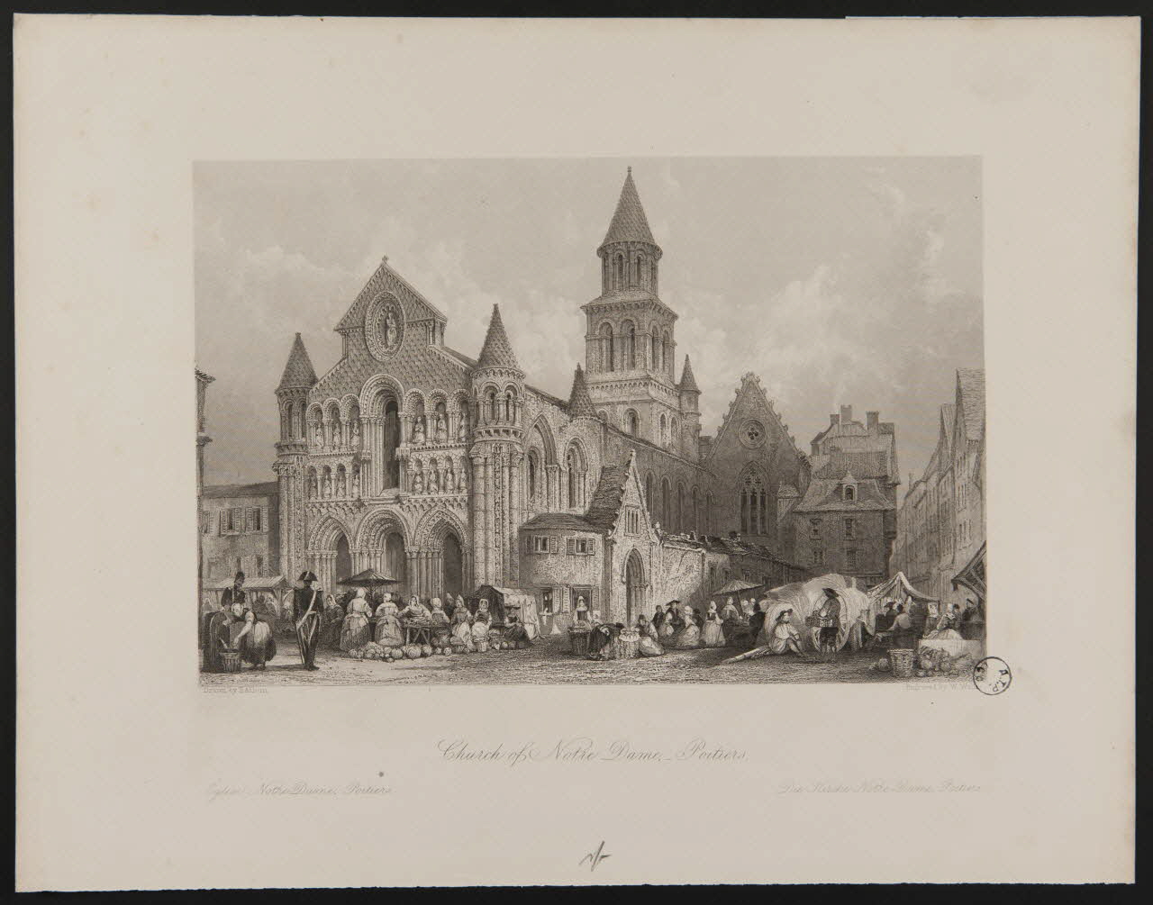 estampe Church of Notre Dame, Poitiers. 1975.86.15 Photo