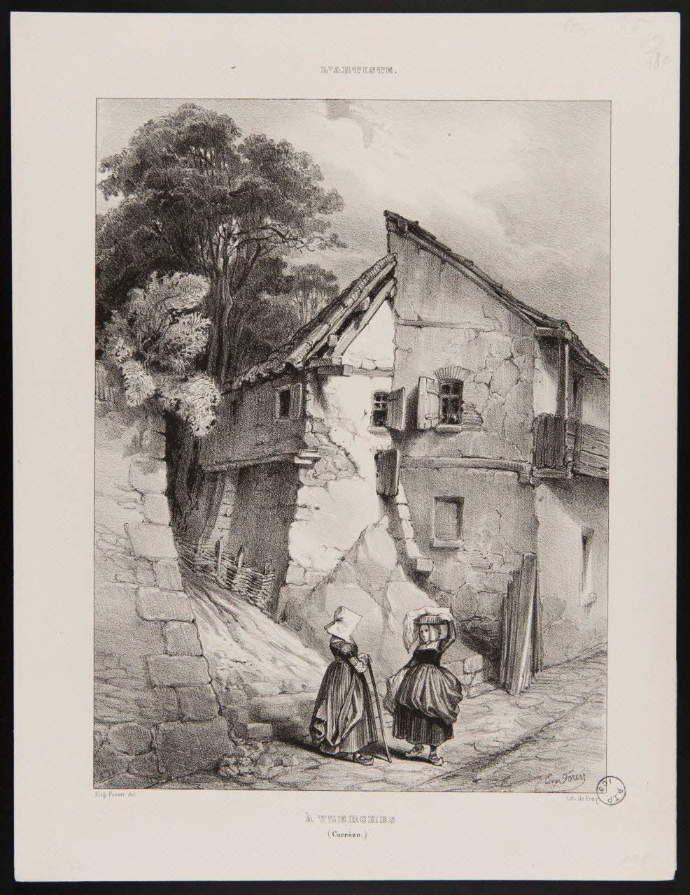 estampe A UZERCHES.  (Corrèze.) 1975.86.16 Photo