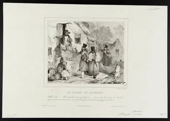 estampe LE BILLET DE LOGEMENT 1975.86.17  Photo